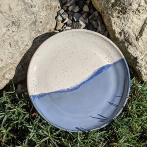 Talerz niebiesko-biały