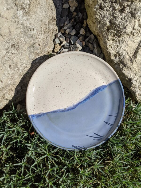 Talerz niebiesko-biały