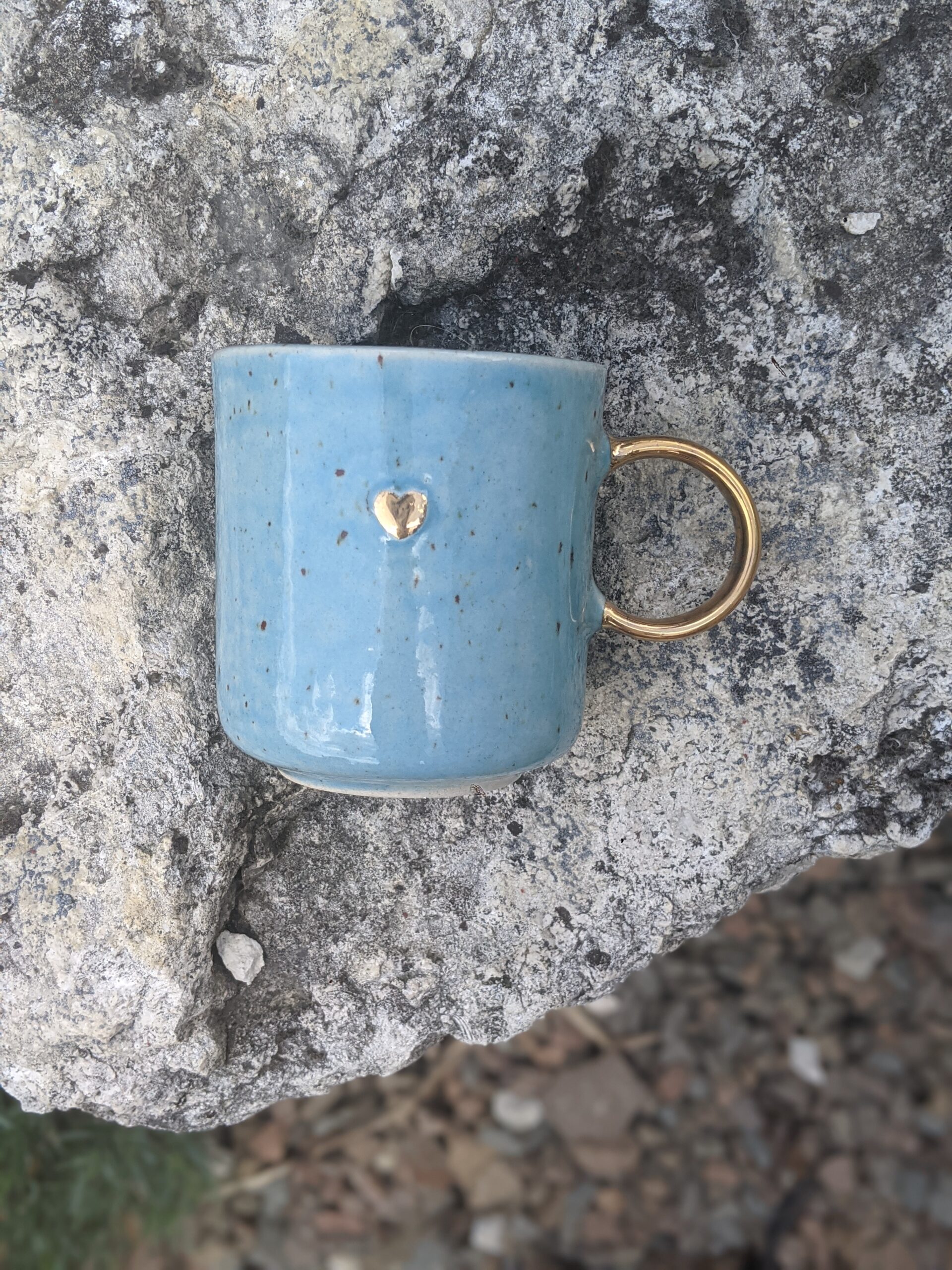 Kubek stracciatella d'oro turkus - obrazek 2