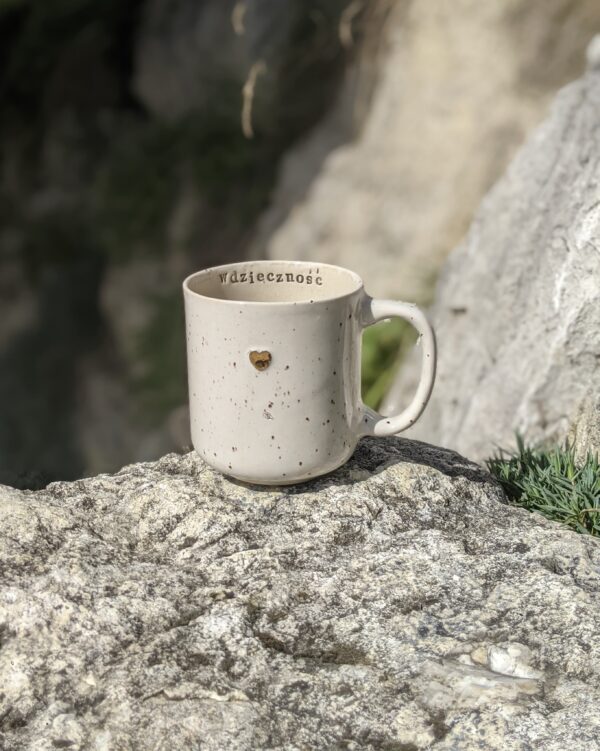 Kubek stracciatella d'oro z dużym uchem