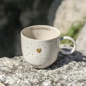 Kubek stracciatella d'oro szeroki bez złotego ucha