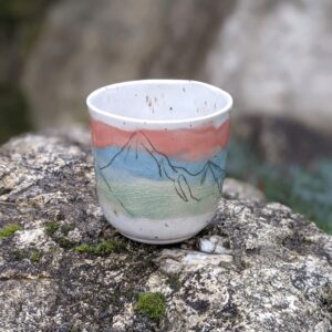 Czarka Misty Mountains blue green red